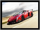 Czerwone, Lamborghini Veneno Roadster